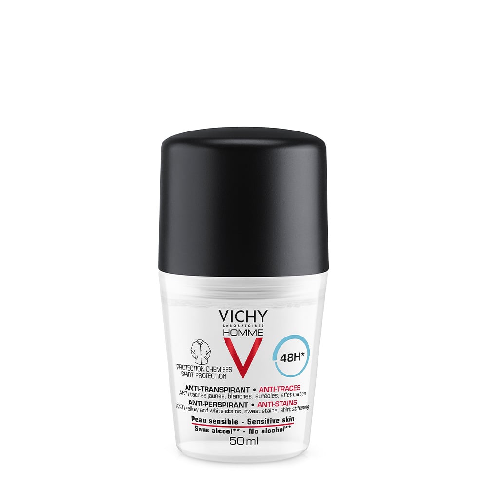 Vichy Homme Deo Roll-On Antimanchas 48h 50mL