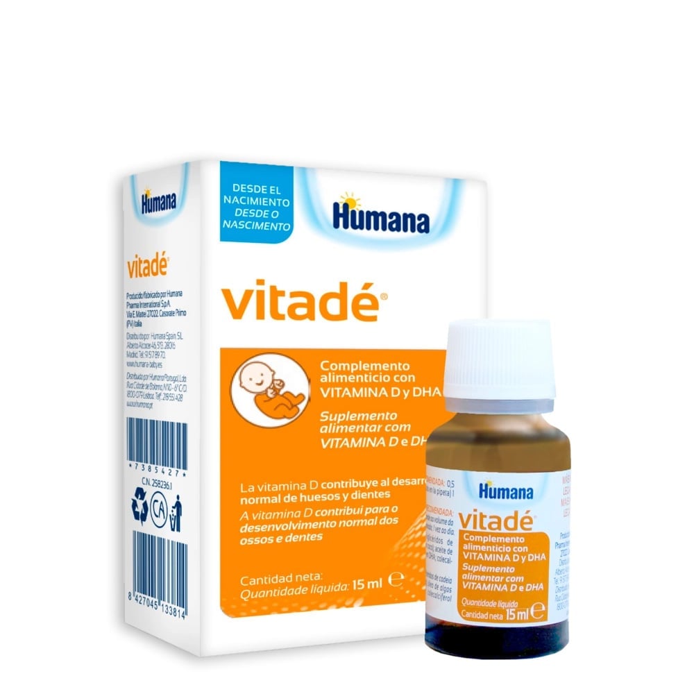 Vitadé Solução Oral Vitamina D e DHA 15mL