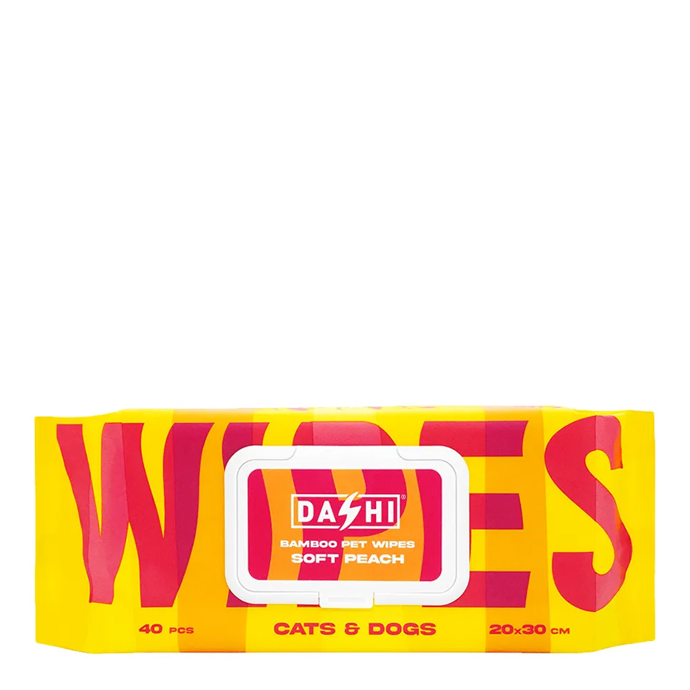 Dashi Bamboo Pet Wipes Toalhitas Pêssego Suave x40
