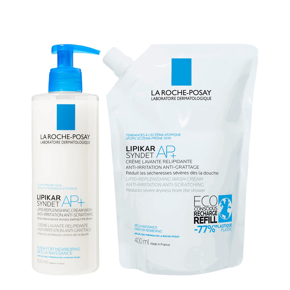 La Roche-Posay Pack Lipikar Syndet AP+ 400mL + Recarga 400mL