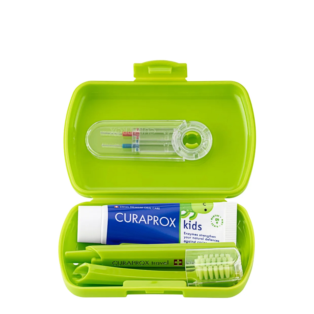 Curaprox Kit de Viagem Infantil Verde 6-12A